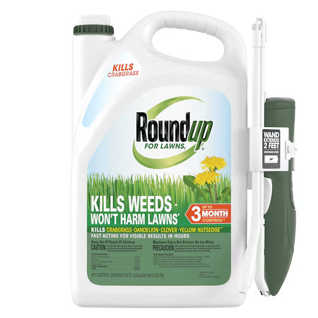 Roundup For Lawns 1-Gallon Ready-to-Use Lawn Weed Killer Grass Safe Formula