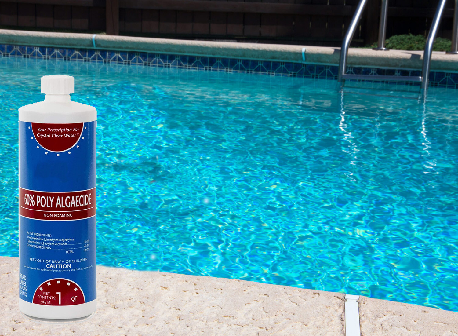 Algaecide 60 Plus Prevent Algae Swimming Pool Chemical – 32 oz (Choose Quantity)