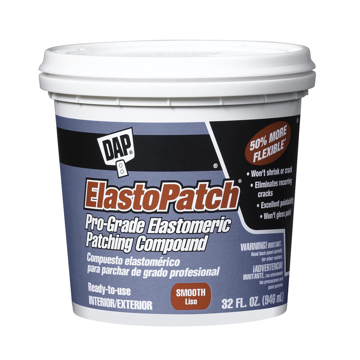 DAP 7079818787 Platinum Patch Advanced Qt Raw Building 1 quarts, White