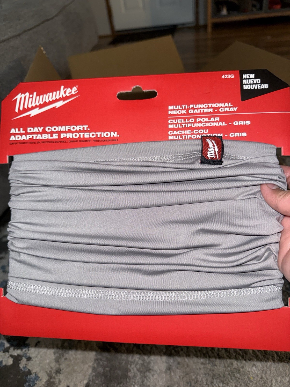 Milwaukee 423G Multi-Functional Neck Gaiter Face Mask One Size Fabric 10count