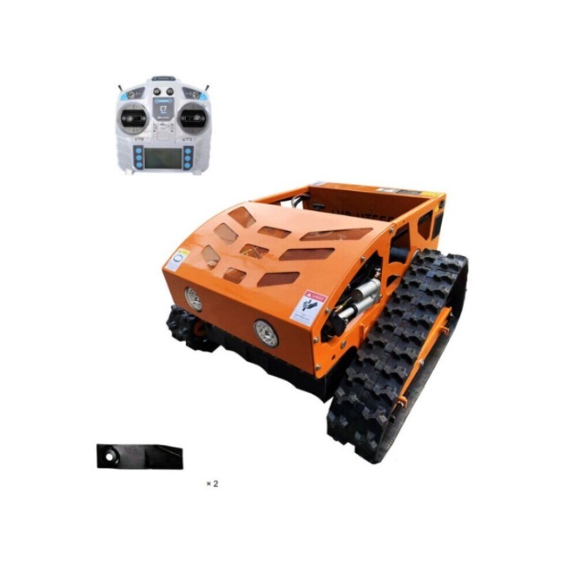 Wolfequip 21in Lawn Track Mower Remote Control Automatic Grass Cutter for Garden
