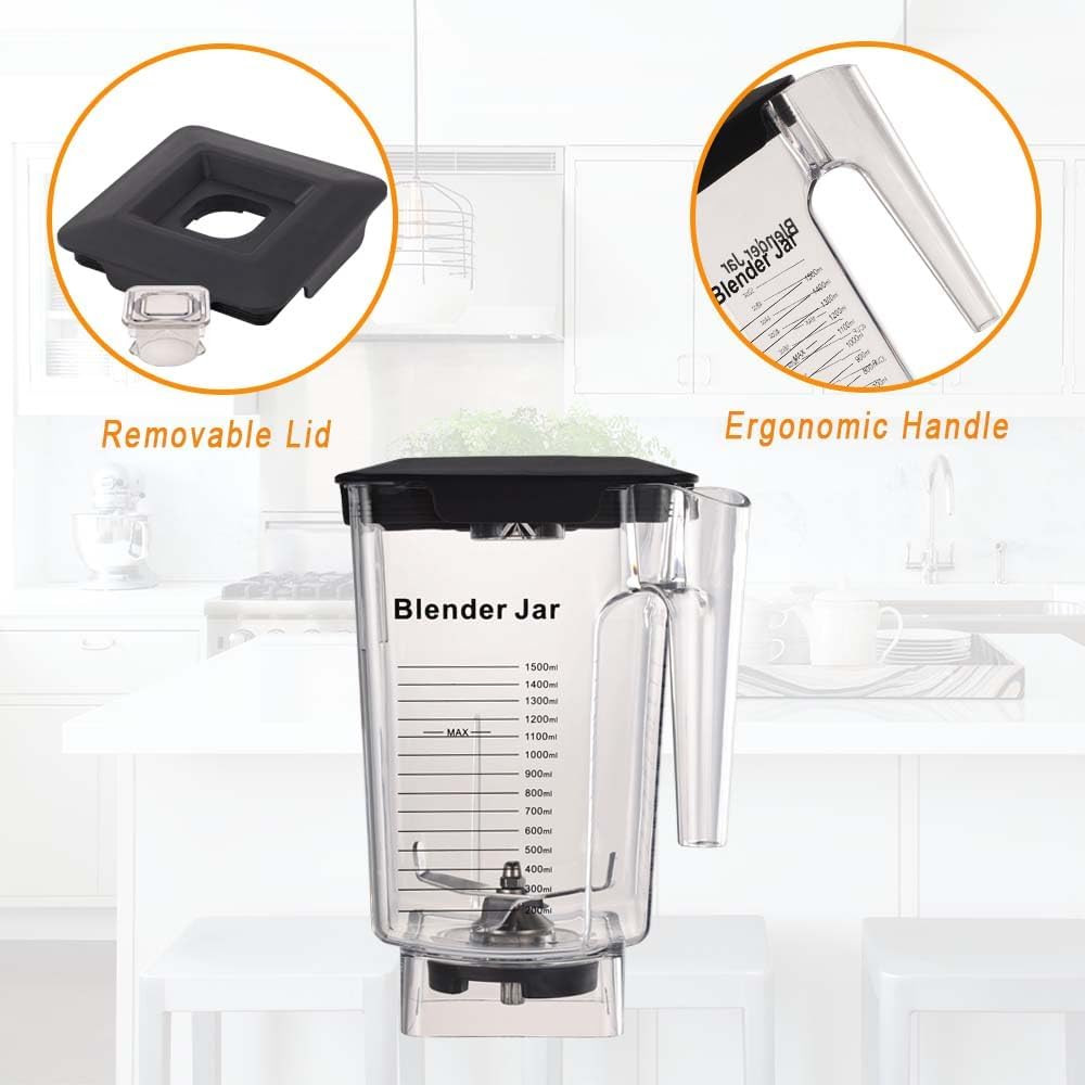 90Oz Wildside+ Jar for Blendtec, Replace 570 575 625 650 725 759 800 825 885 Etc