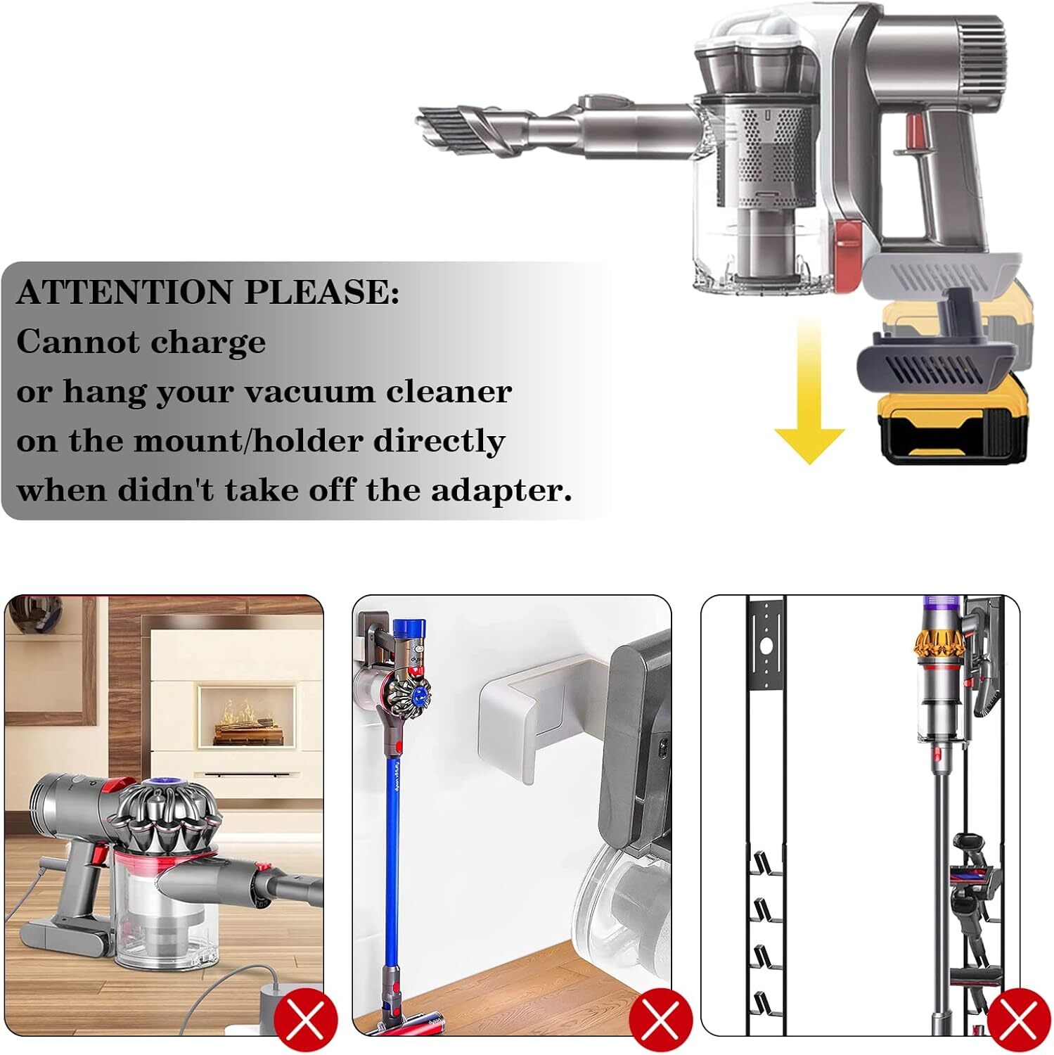 Adapter for Dewalt Battery Convert for Dyson Type-A DC31 DC34 DC35 DC44 Vacuum