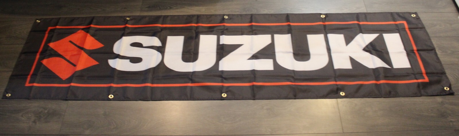 Suzuki Motorcycle Banner Flag Big 2×8 feet Biker MC Motorcycle MotoGP Racing