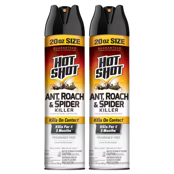 Hot Shot 20 oz Ant Roach & Spider Killer – Ready To Use Insect Spray