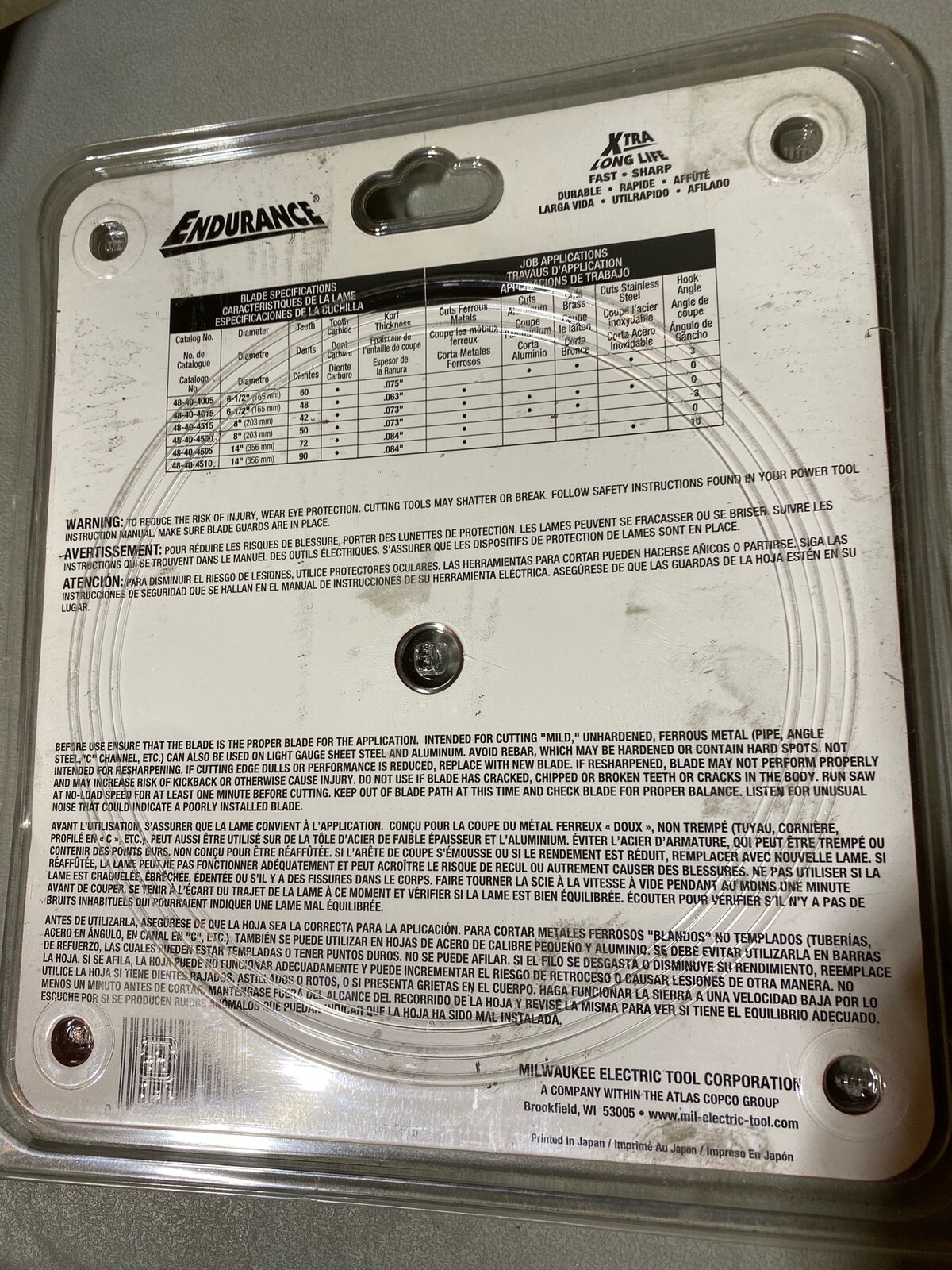Milwaukee 48-40-4515 Circular Saw Blade