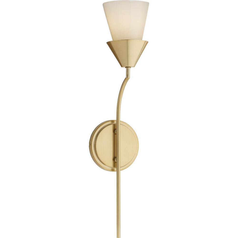 Progress Lighting Pinellas 5.12 in. 1-Light Soft Gold Modern Wall Bracket