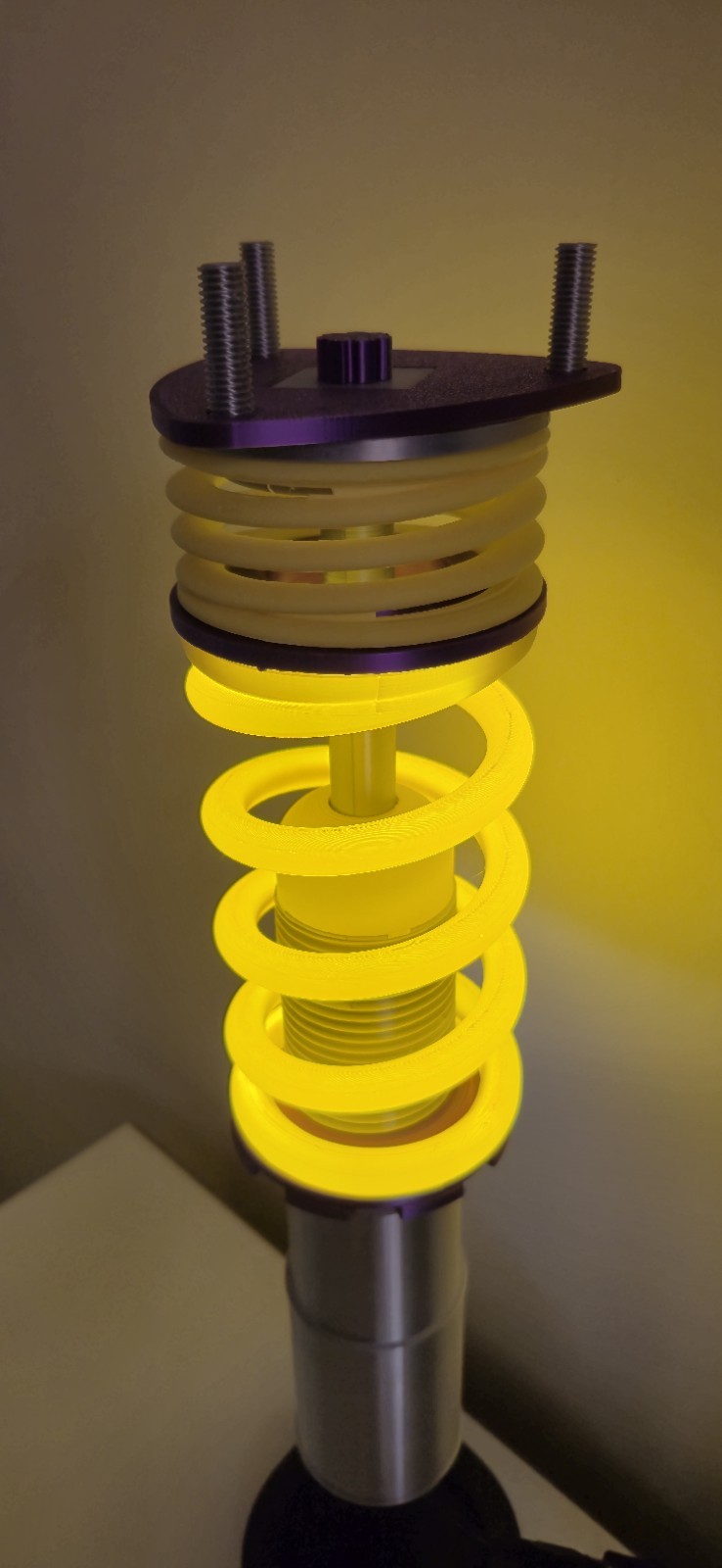 3D Printed Coilover LED Desk Lamp – Automotive Suspension Light – Car Enthusiast
