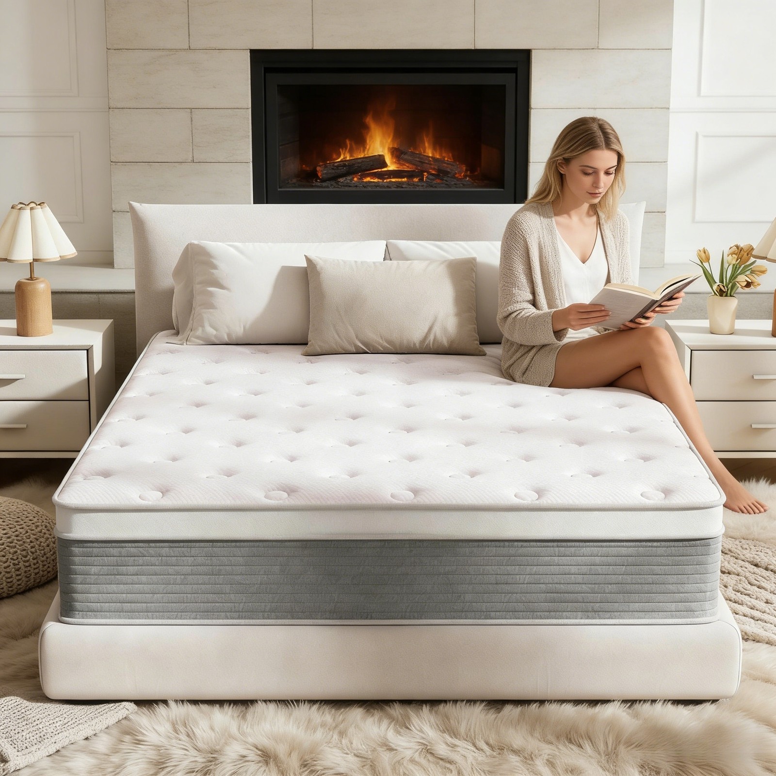 Memory Foam Hybrid Mattress Boxed Bed Mattress for All Sleeping Positions