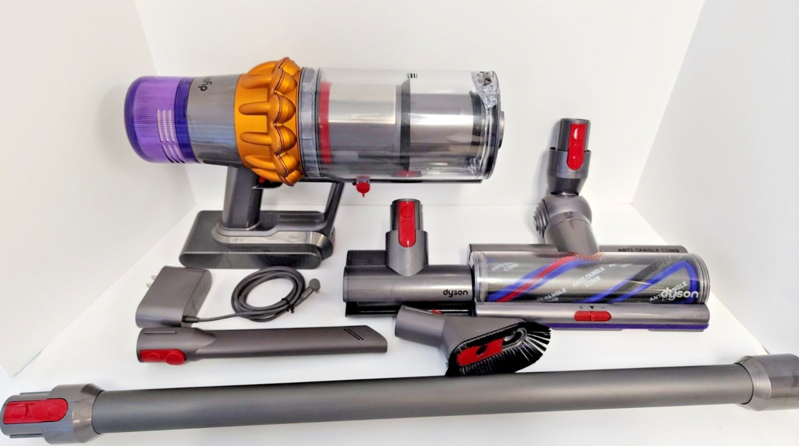 Dyson V15 Detect Cordless Stick Vacuum Cleaner Gray SERVICED AND CLEANED