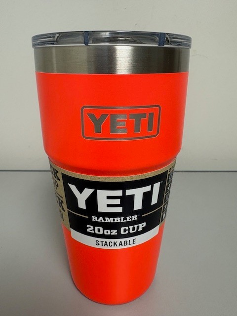 NEW Color Solar Flare YETI® 20oz Stackable RAMBLER® – Authentic – Mag Lid