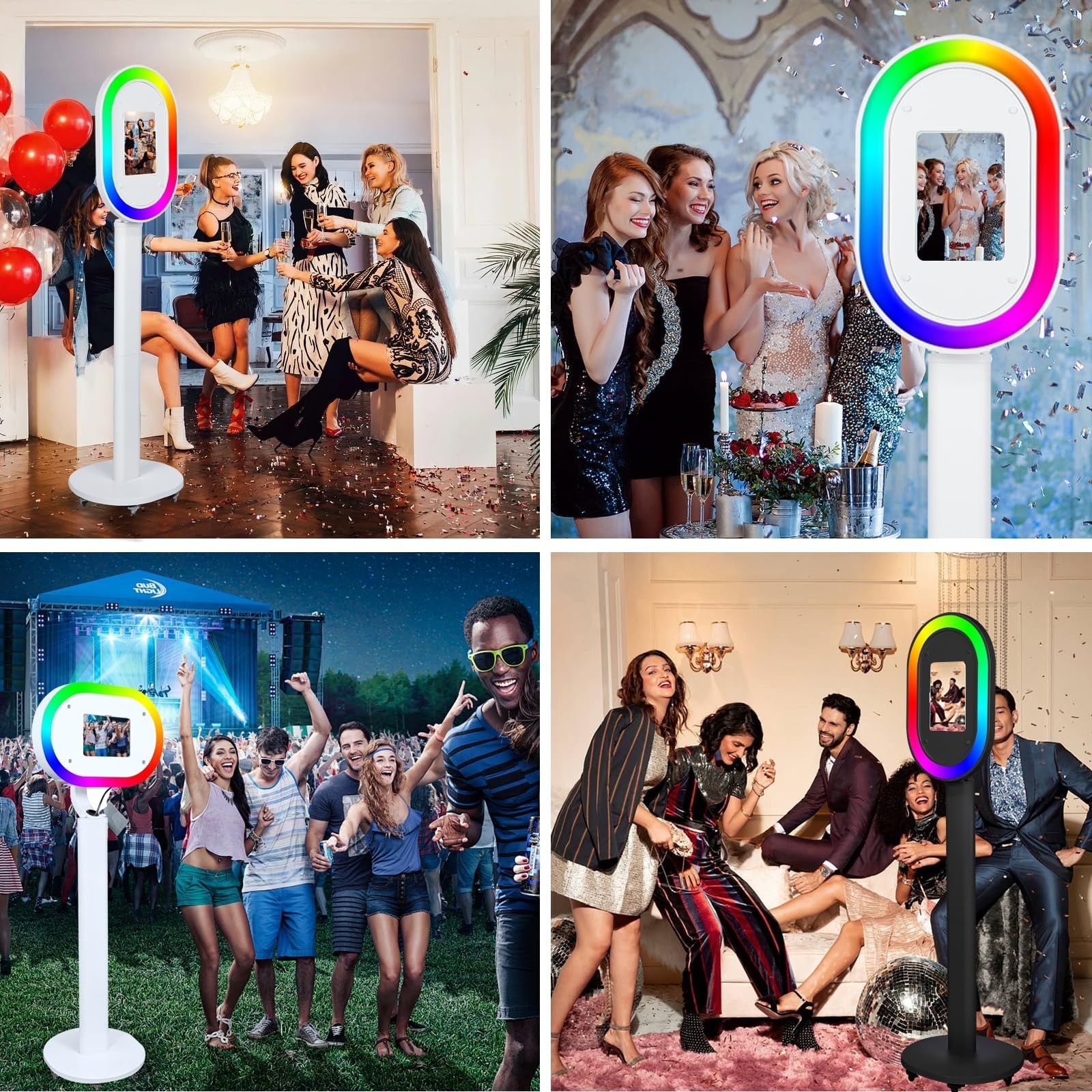 Portable iPad Photo Booth Stand Selfie Photobooth Machine Wedding Party Rental