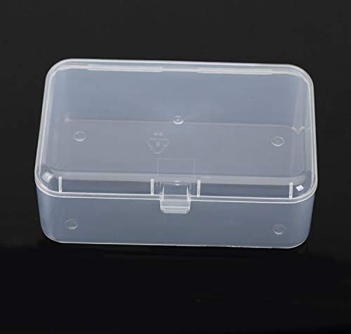 2x Small Plastic Storage Container Box DIY Coins Screws Jewelry Travel Beads US