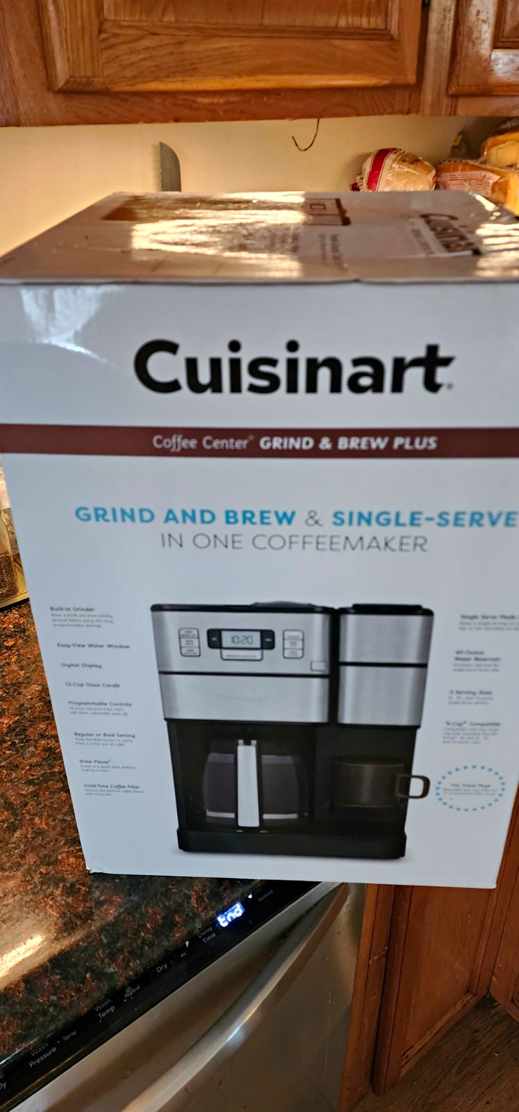 Cuisinart Coffee Center Grind & Brew Plus Single-Serve, Burr Grinder SS-GB1NAS